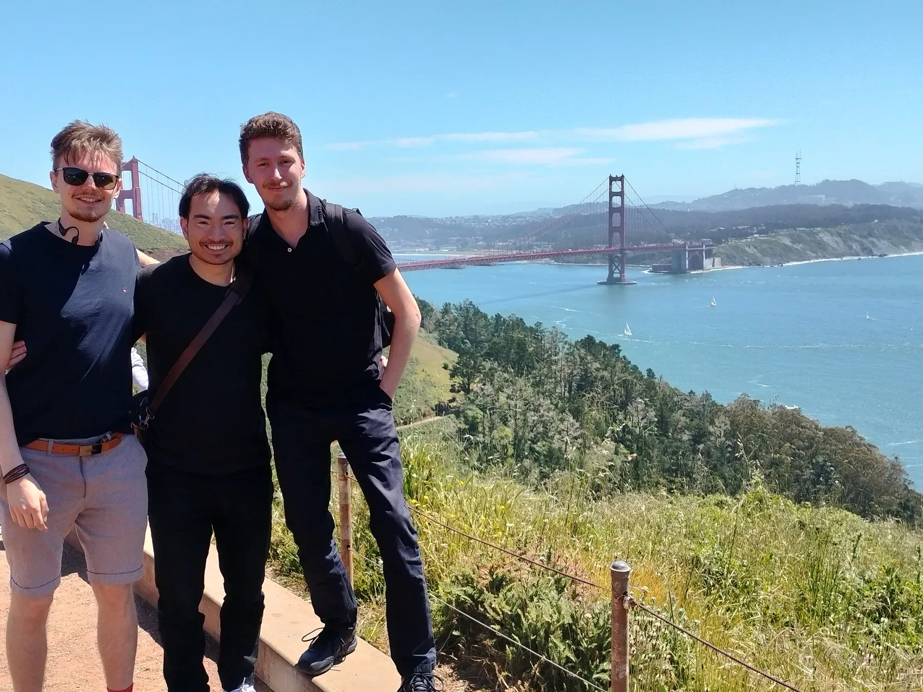 With the team at the Golden Gate Bridge, April 2024