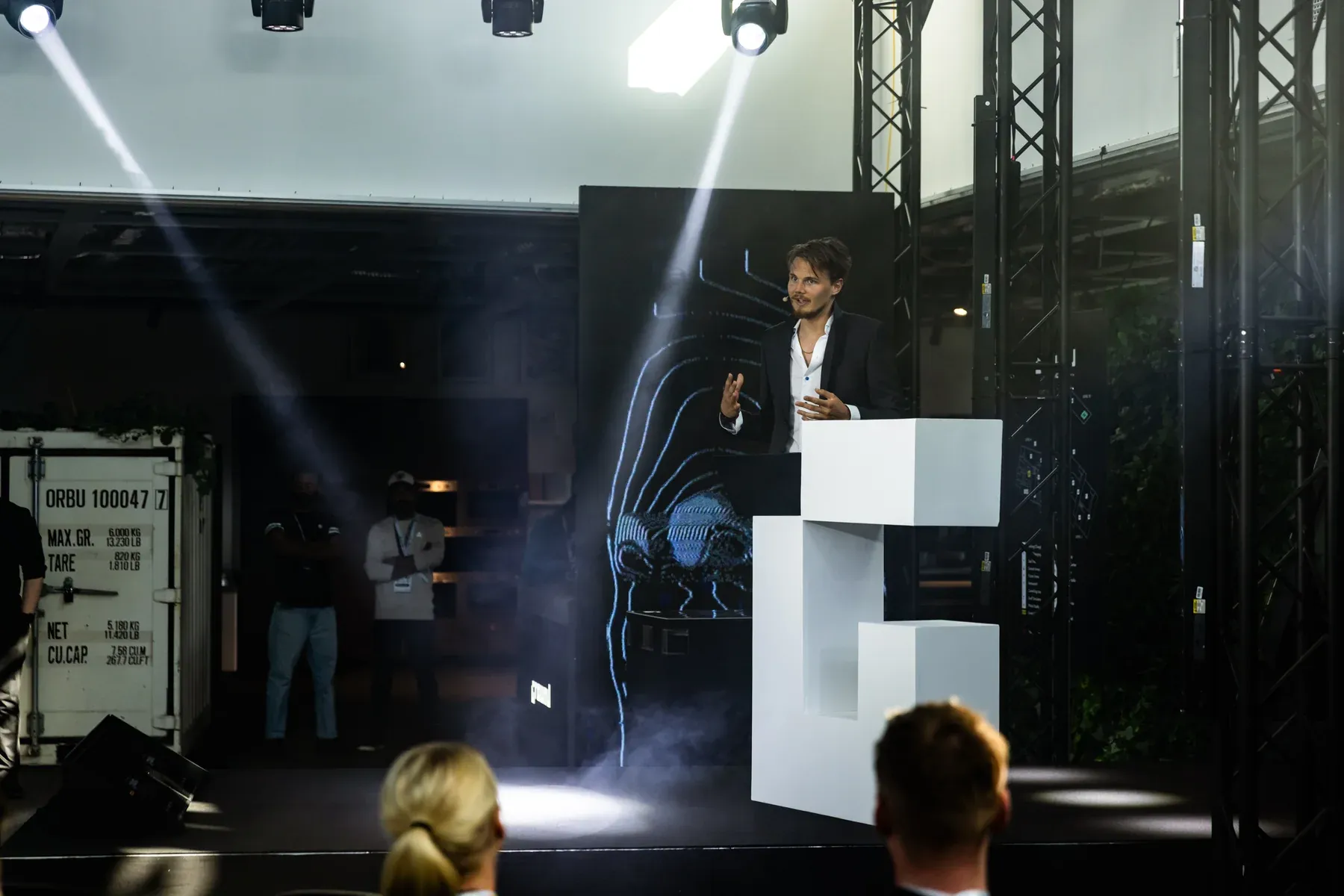 On the Hacking Ground stage in Jönköping