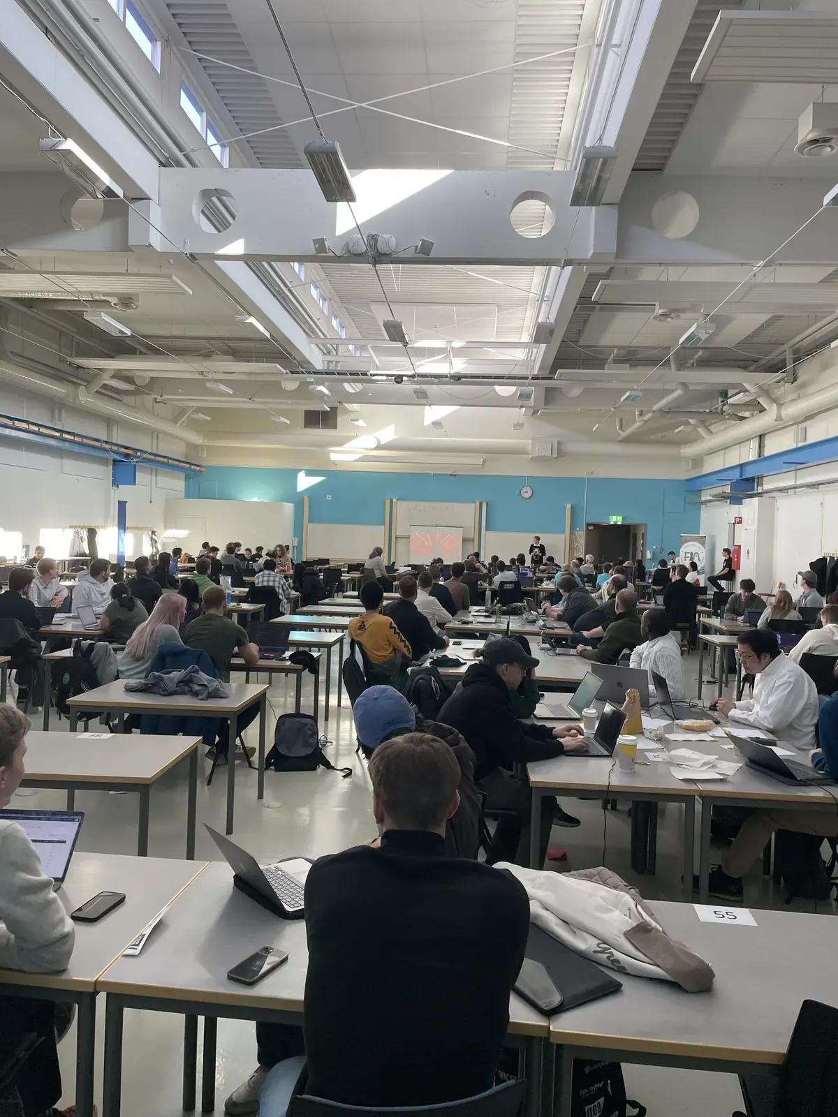 The hackathon hall at Linköping University