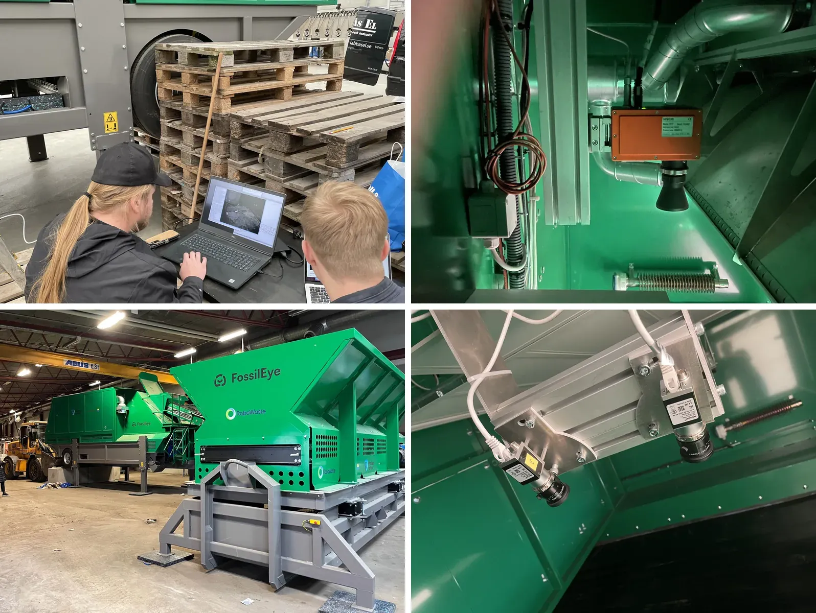 Field testing at the sorting machine, the FossilEye machines and the stereo camera rig