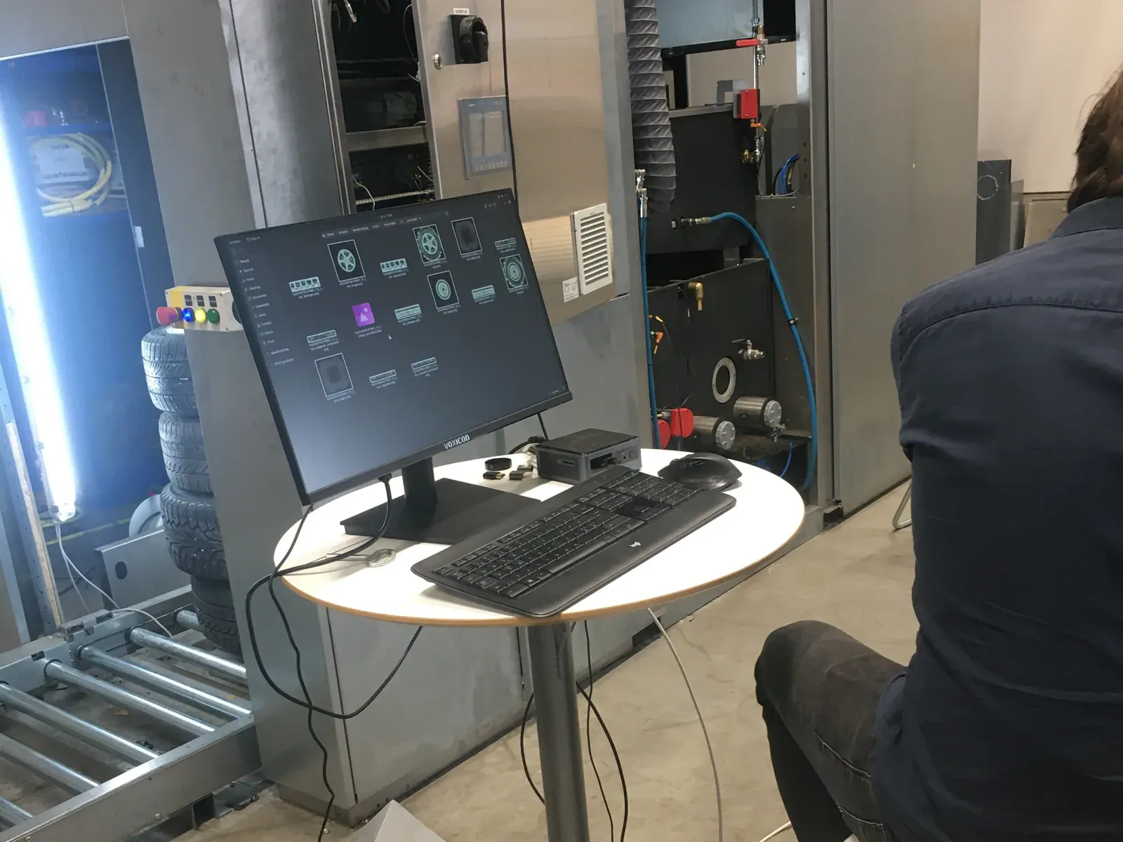 The Wheelscan software at the station